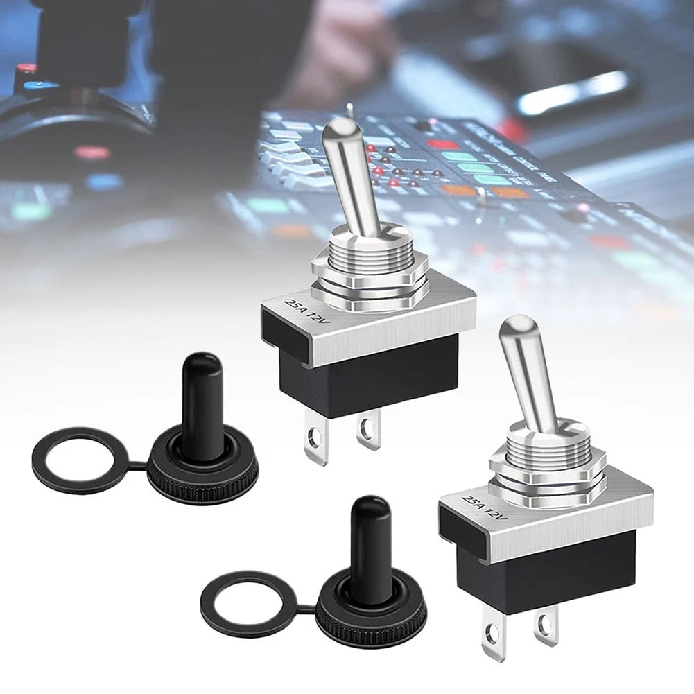 2X SPST On/Off Switch KN3 (D) 101 for Automotive (Waterproof Cap)