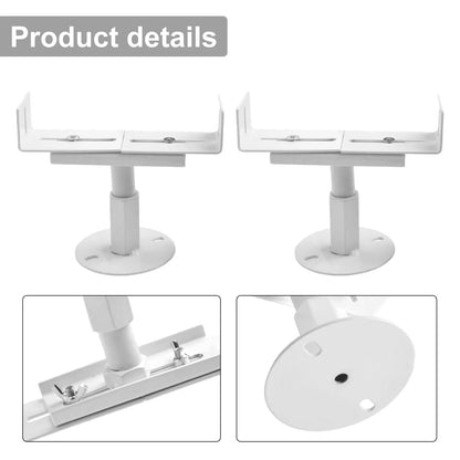Set of 2 Adjustable Aluminum Floor Brackets for Radiators