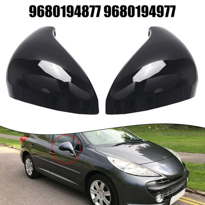 Car Mirror Housing for 207 Model (Direct Installation, Bright Black)