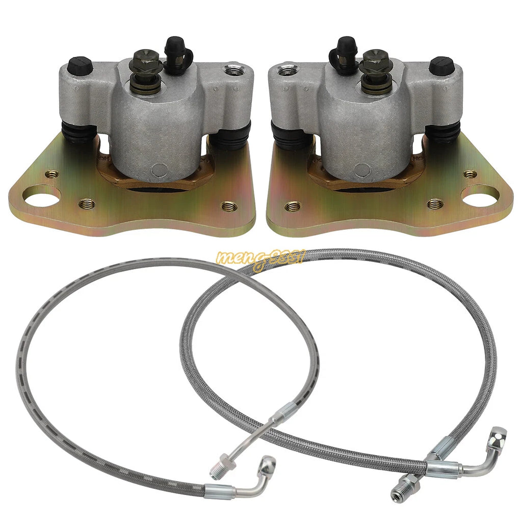 Front Brake Calipers w/Hose Lines for Polaris Scrambler 500 4X4 (2010–2012)