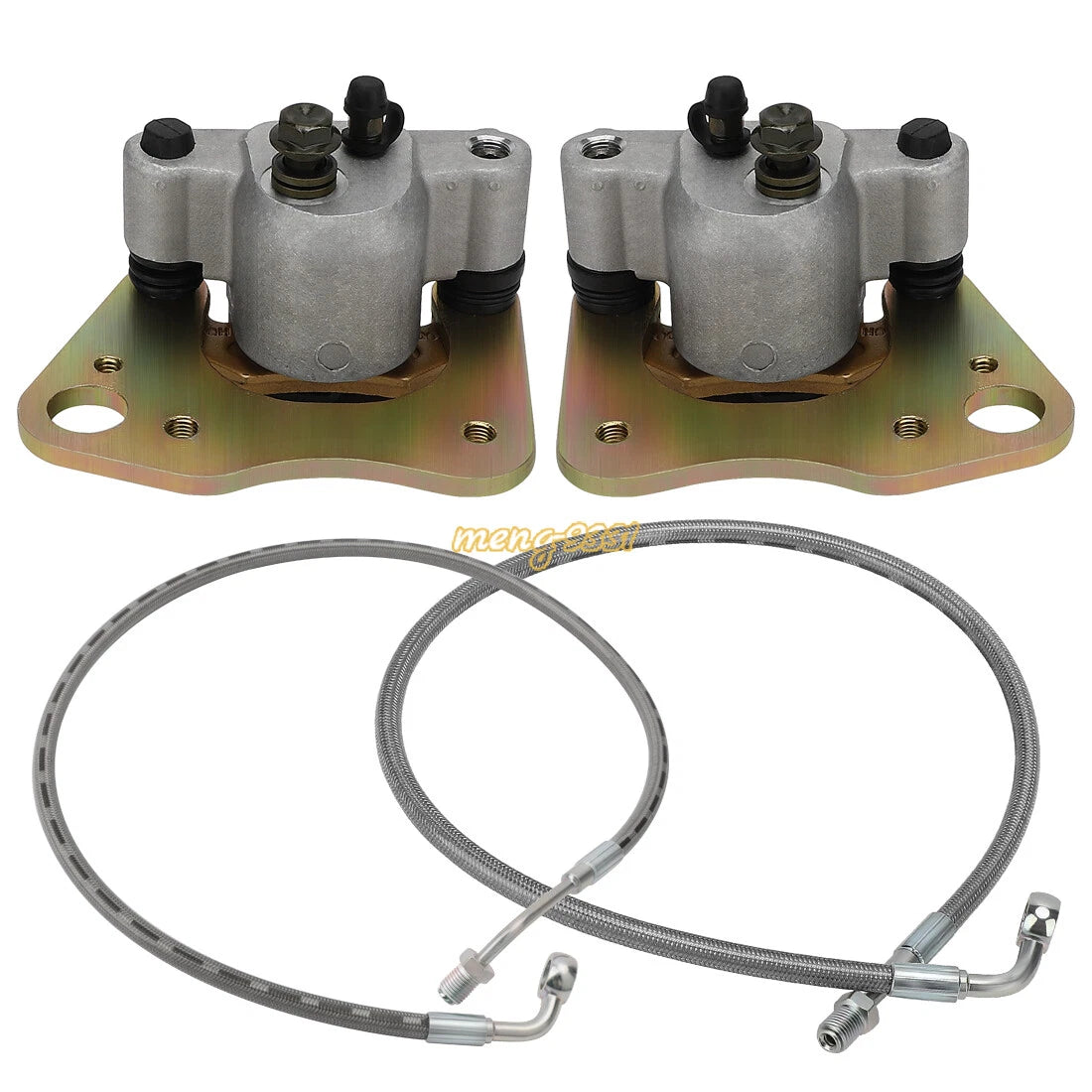 Front Brake Calipers w/Hose Lines for Polaris Scrambler 500 4X4 (2010–2012)