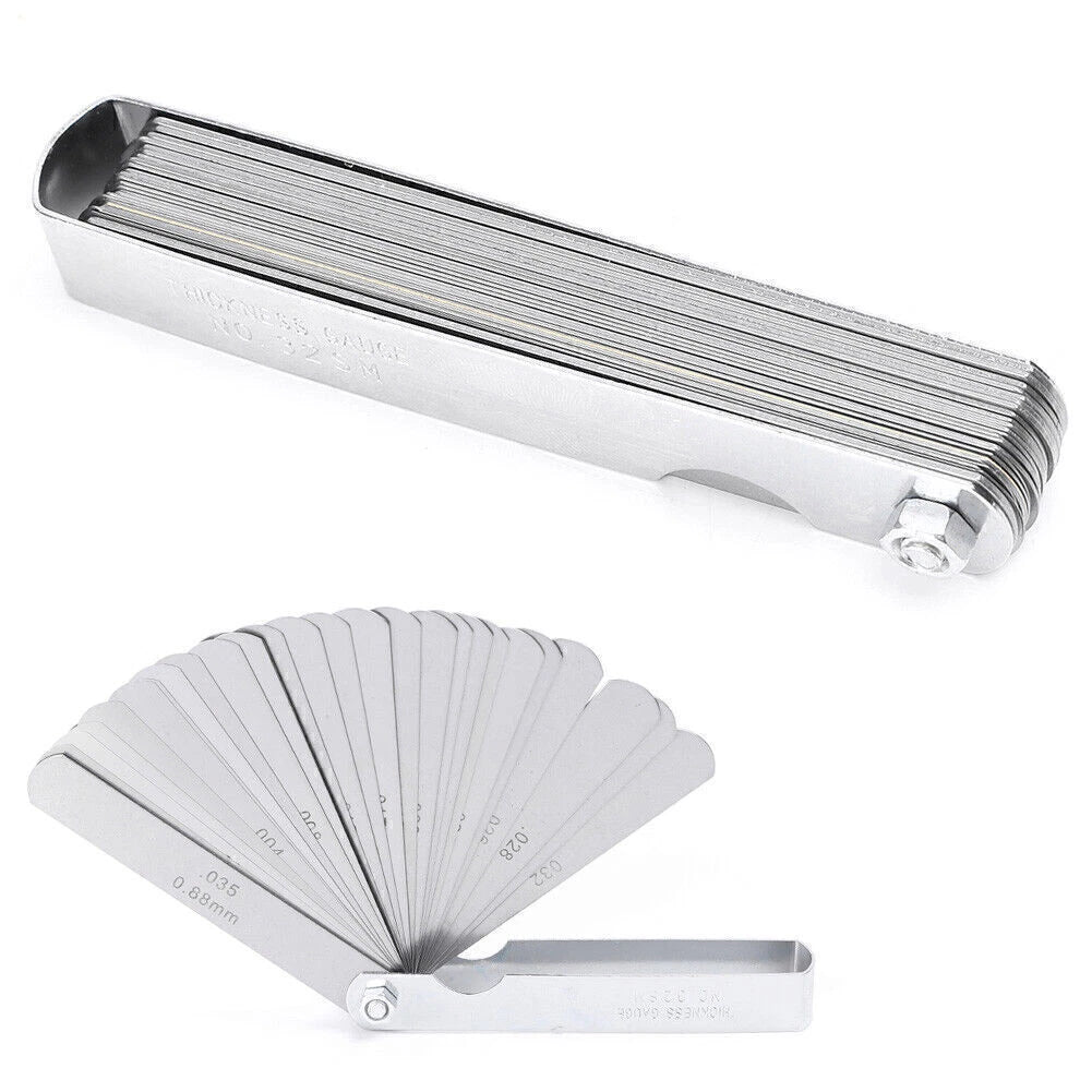 32 Blades Imperial Metric Combination Feeler Gauge Gage Precision Measure Tool