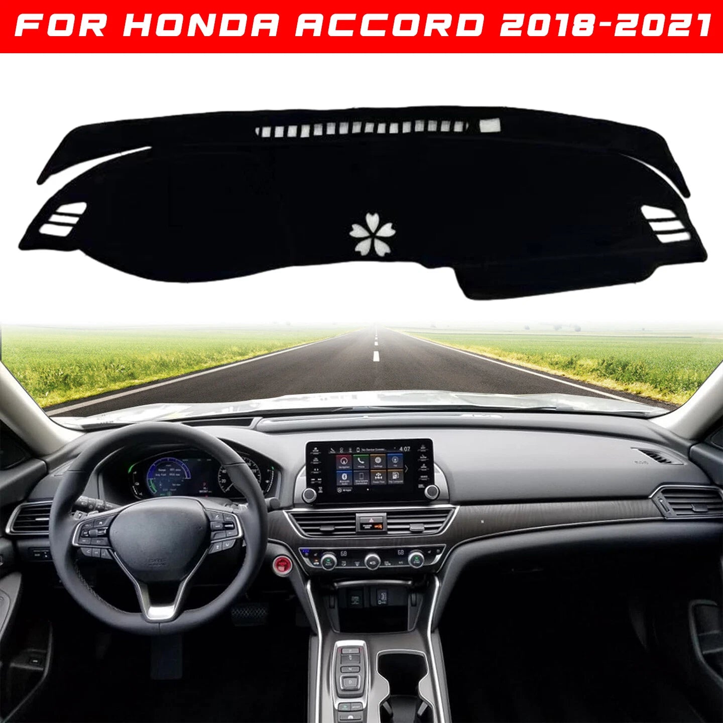 Dashboard Dash Mat Sun Cover Pad for Honda Accord (2018–2022)