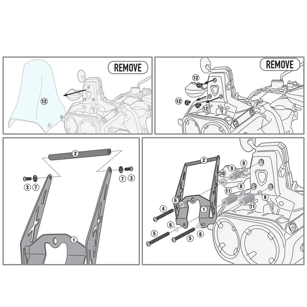 Motorcycle GPS Phone Mount Bracket for Ducati Desert X 937 (2022–Present)