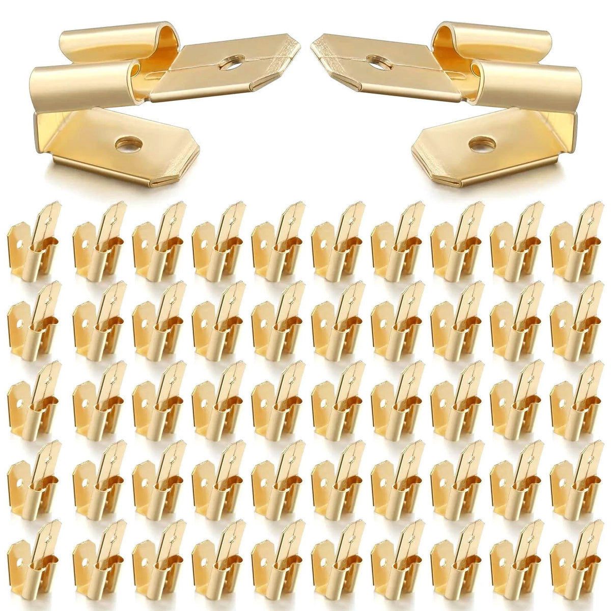 Set of 50 Piggyback Spade Connectors 3 Way Adapter