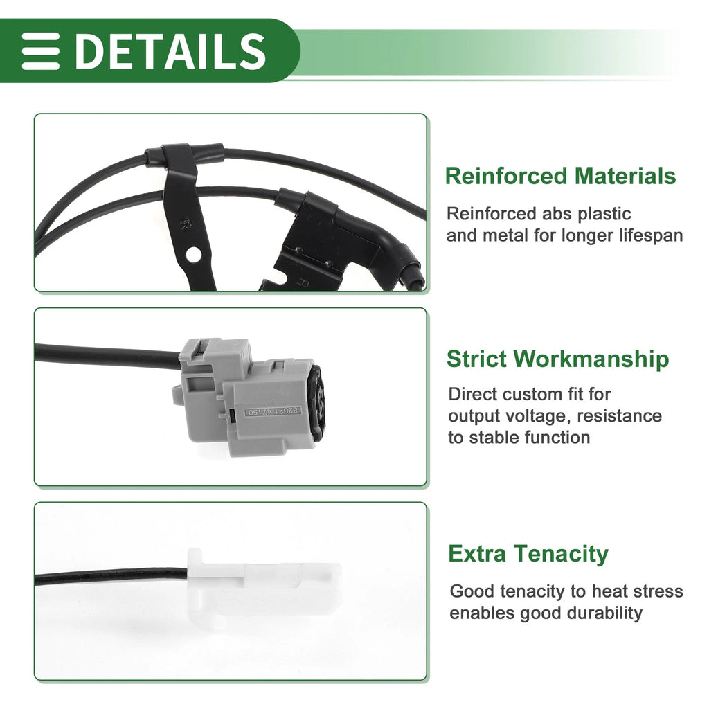ABS Wheel Speed Sensor Replacement Rear Right for Toyota RAV4 (2013–2018)