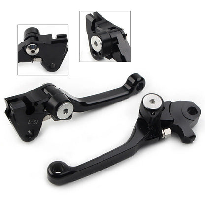 Black Pivot Brake Clutch Levers for Kawasaki KX250F KX450F (2004–2023)