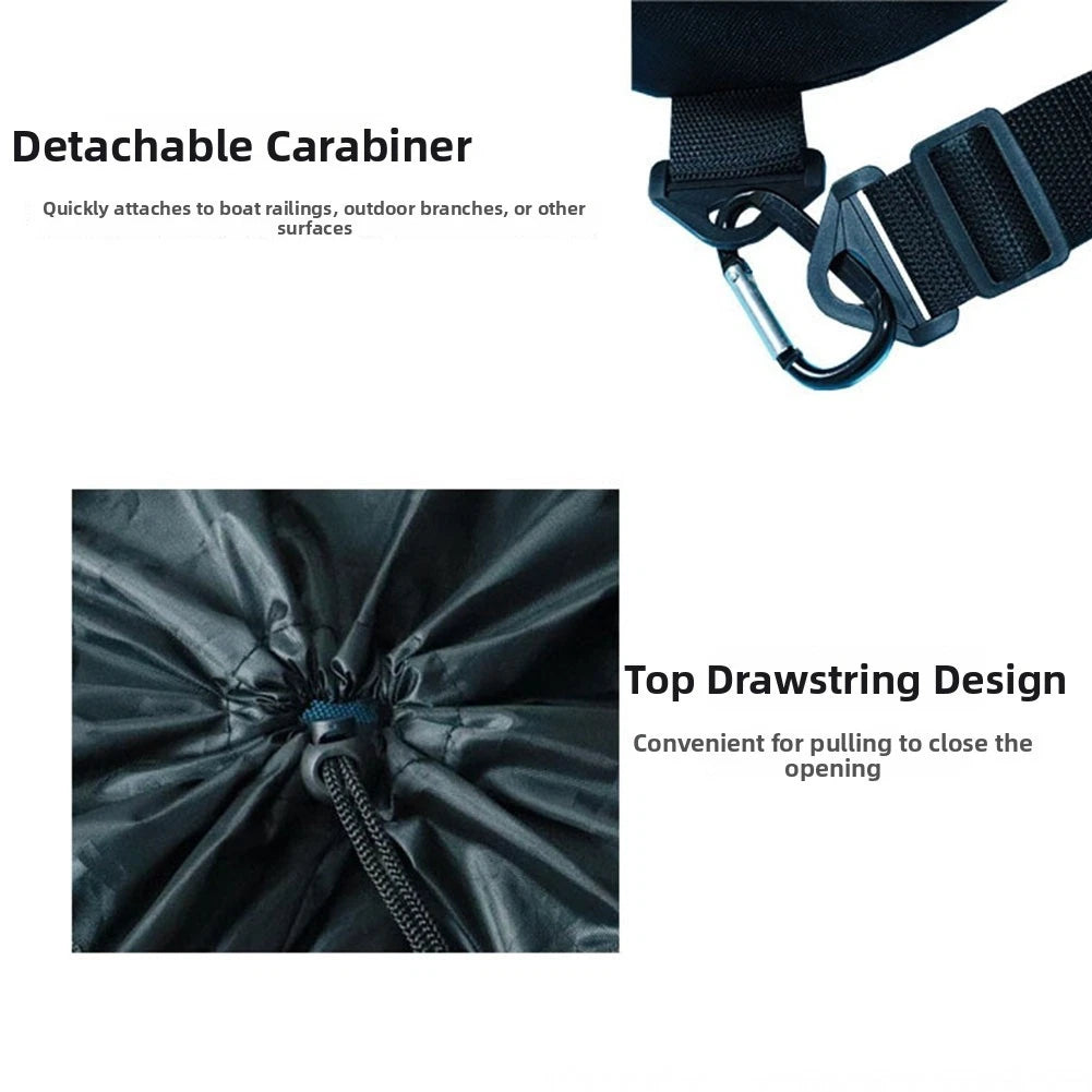 Drawstring Trash Bag for Boat-Sized Decks (Stability Feature)