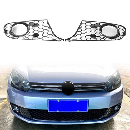 Front Lower Bumper Honeycomb Mesh Fog Light Grille For VW Golf 6 Mk6 Jetta 09-14