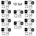 Set of 10 Carburetor Repair Kits for Stihl FS120 FS200 FS250 FS300 FS350 Zama RB-40
