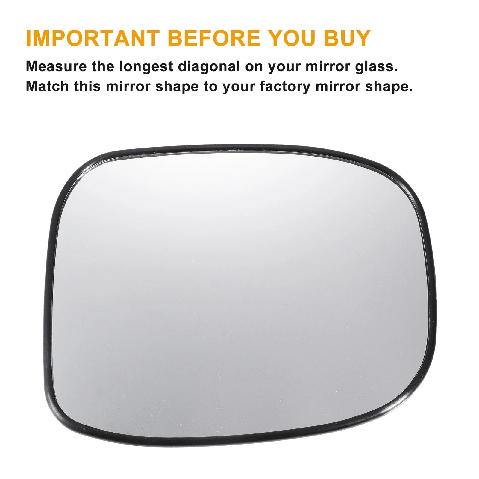 Pair Left Right Mirror Glass with Back Non Heated for Honda with Lamp (—)