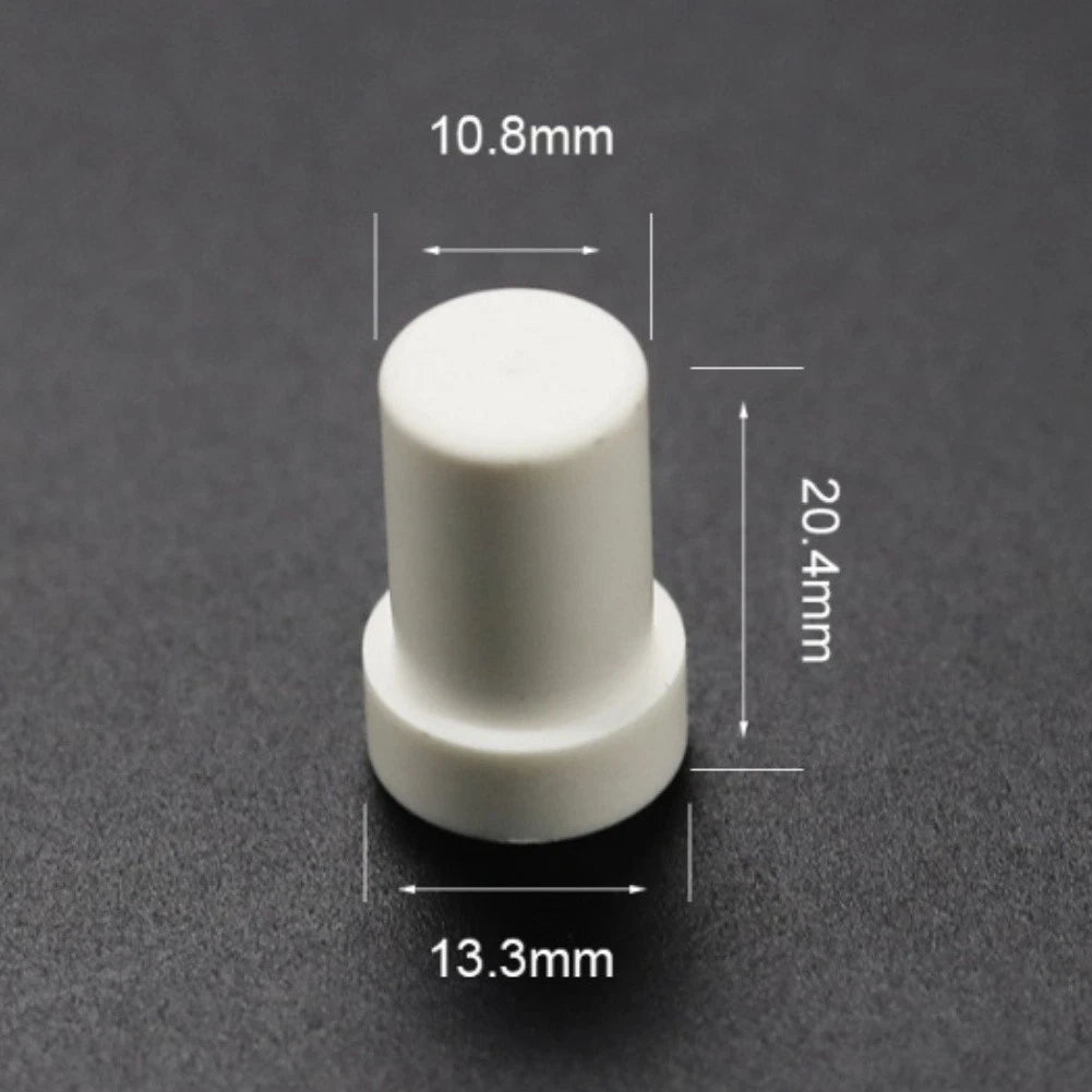 3mm White ABS Plastic Billiard Cue Ferrule Replacement Part