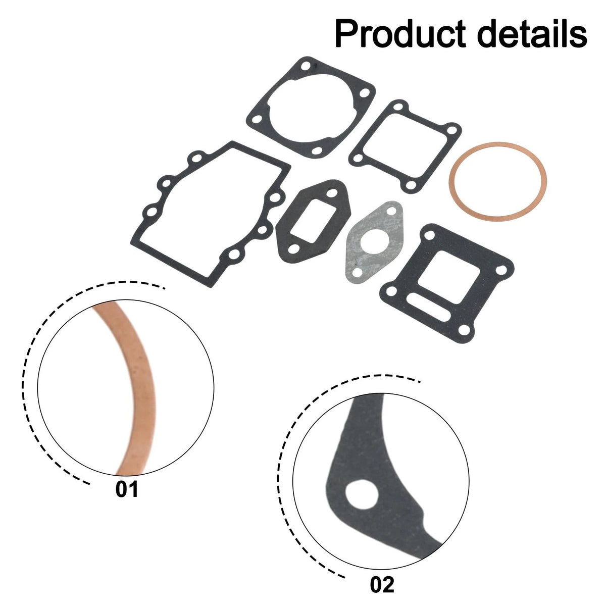 Engine Cylinder Head Gasket Kit for 43cc 47cc 49cc Mini Bike (No Part Numbers)
