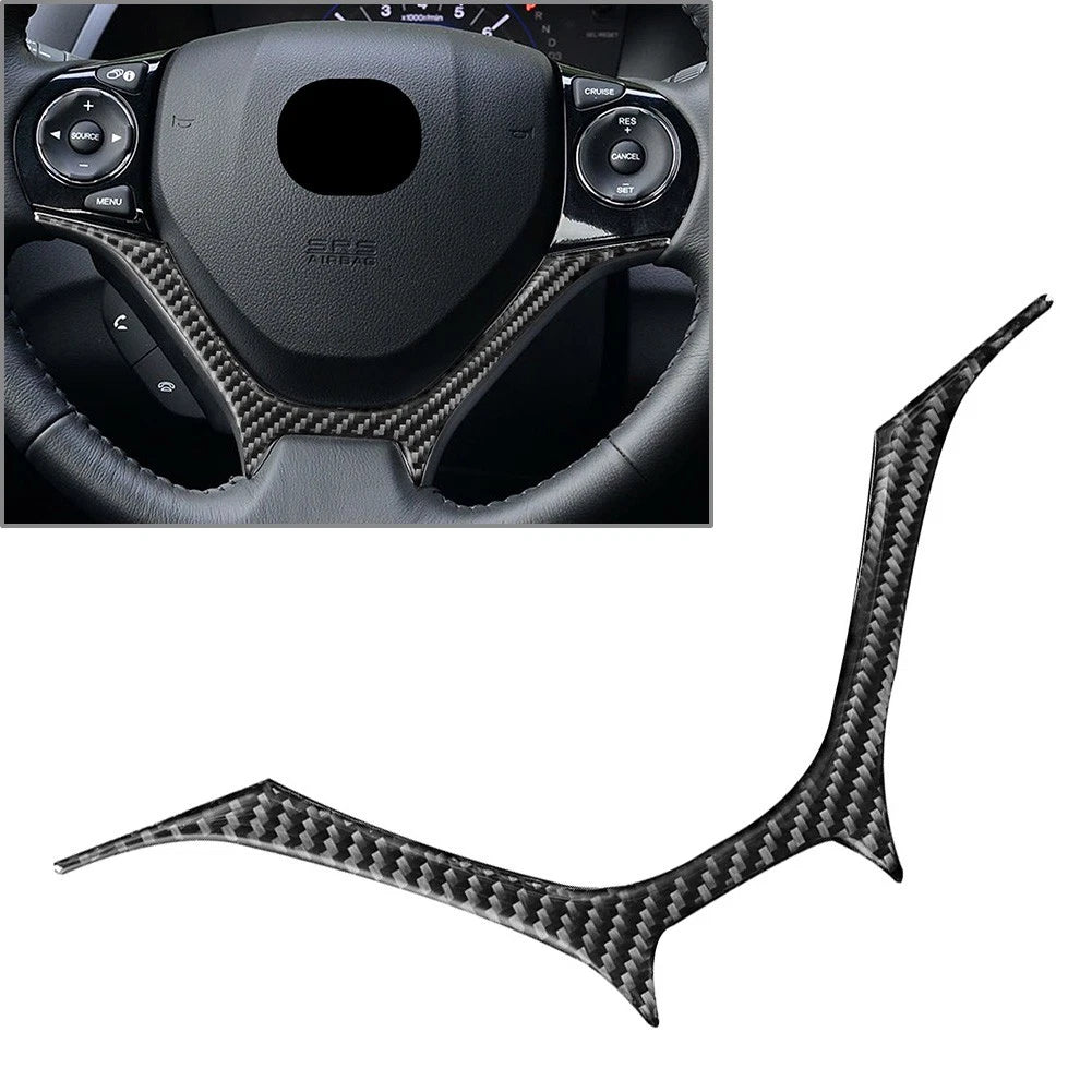 Steering Wheel Panel Cover Trim for Honda Civic (2012–2015) Carbon Fiber