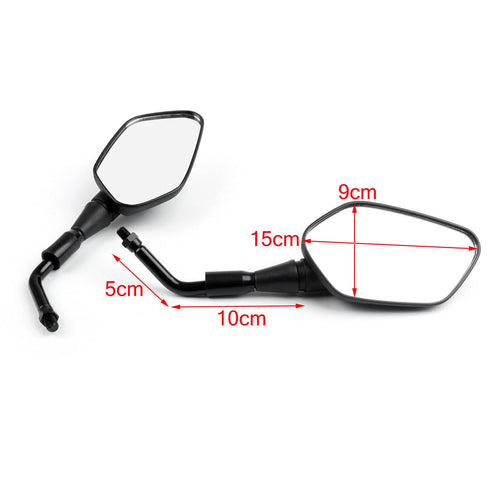 10mm Pair Rearview Mirrors for Honda NC700/NC750/CB1000R/CRF1000L (2012–2016)