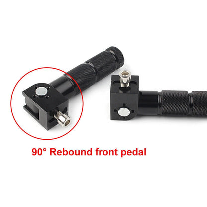 2X CNC Foldable Foot Pegs for Universal Motorcycle Bike Rear Pedals
