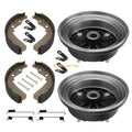 2X Rear Brake Drums & Shoes Kit for Kawasaki KAF400 Mule 600 610 (2005–2016)