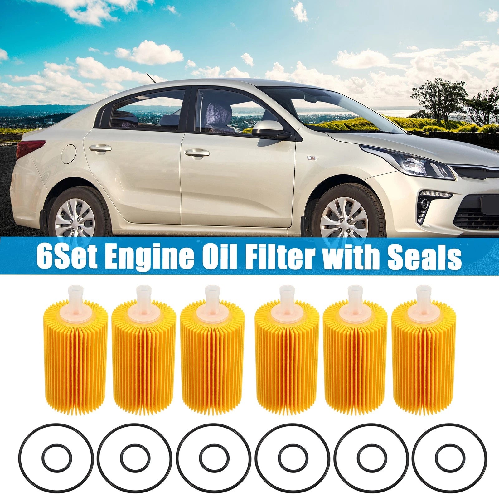 Engine Oil Filter Replacement Set for Toyota Tundra 6 (2007–2021)