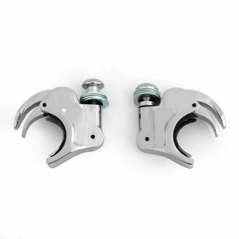 Chrome 39mm Windshield Clamps for Harley Dyna FXD FXDC Sportster XL 883 (T9)