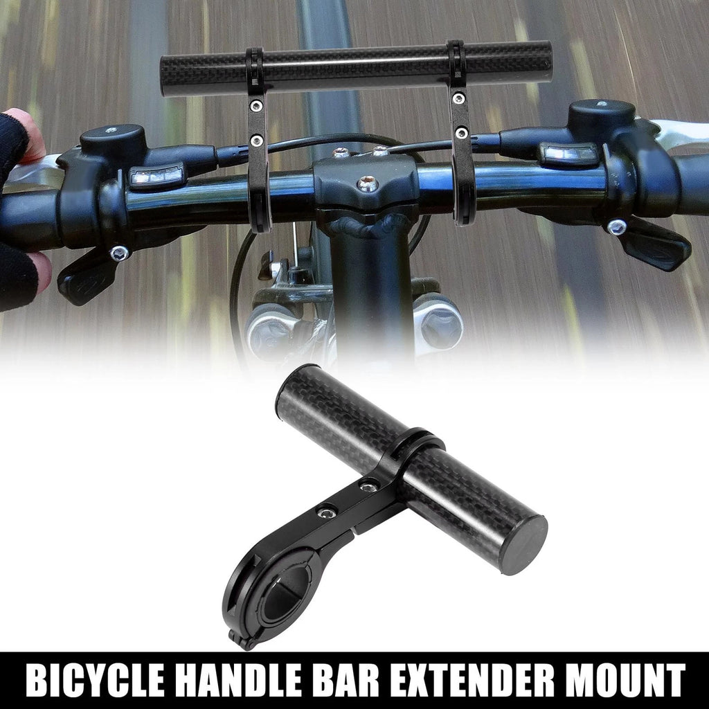 Bicycle Handlebar Extension Bracket for 10cm Aluminum Alloy Black
