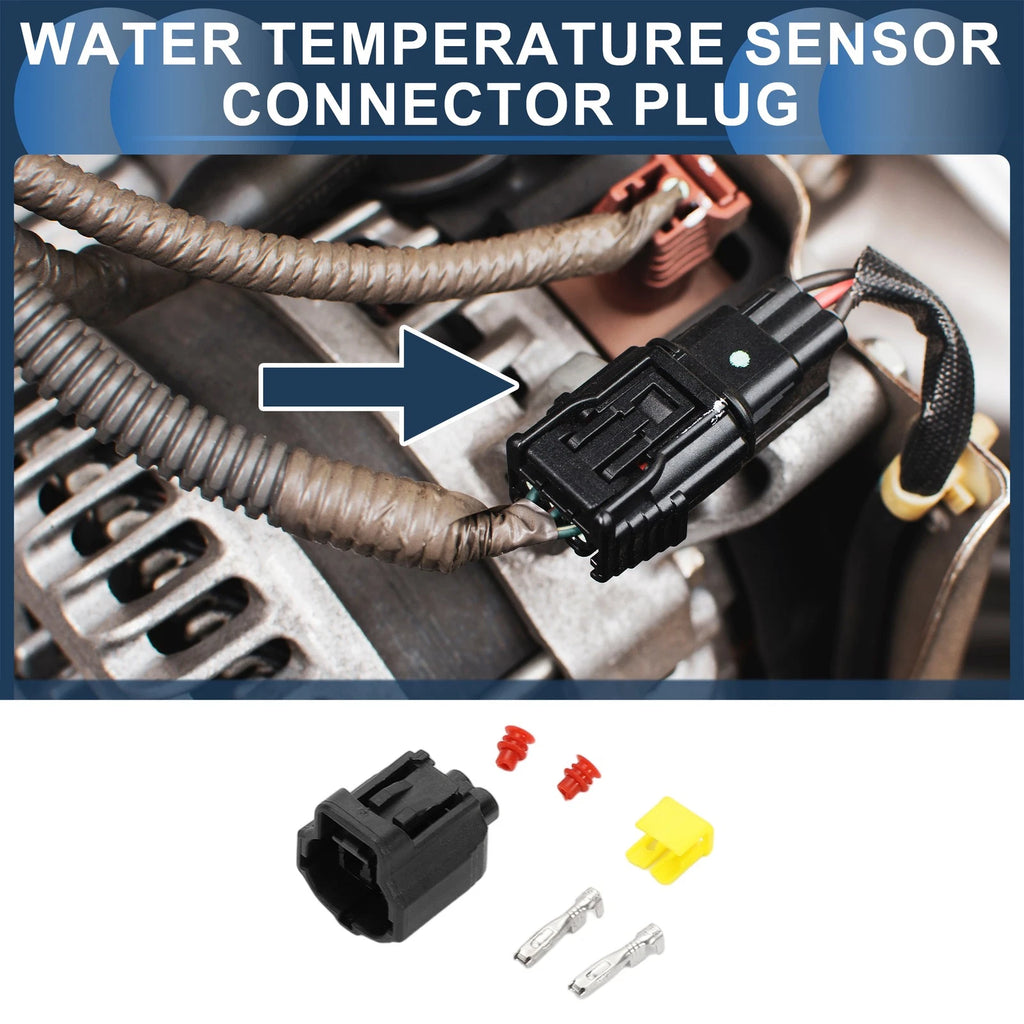 Water Temperature Sensor Connector Plug 2 Pin for Honda (1 Set) (2001–2016)