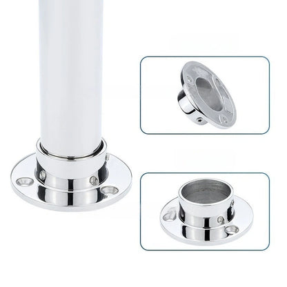 90 Deg Rail Fitting for Boat Deck Mount 38mm Pipes (316 Stainless Steel)