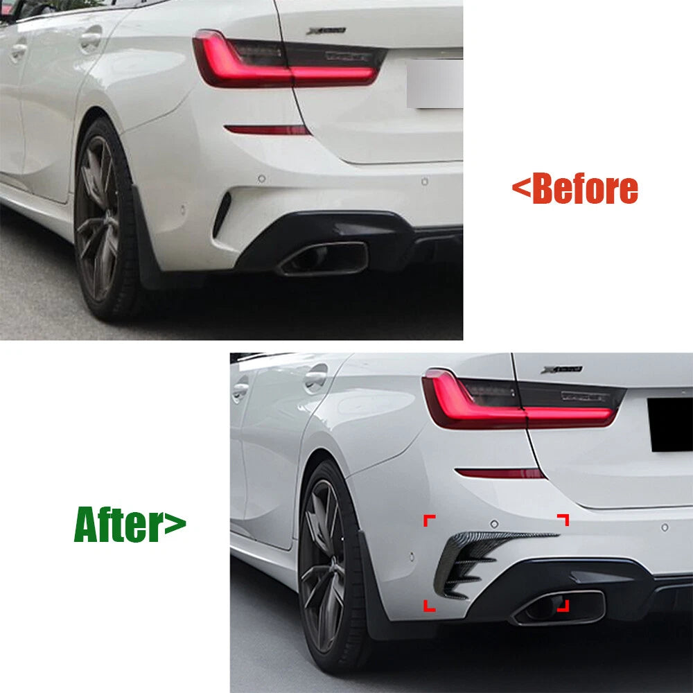 Side Vent Trim Canards Splitters for BMW 3-Series Estate M-Sport (2019–2022)