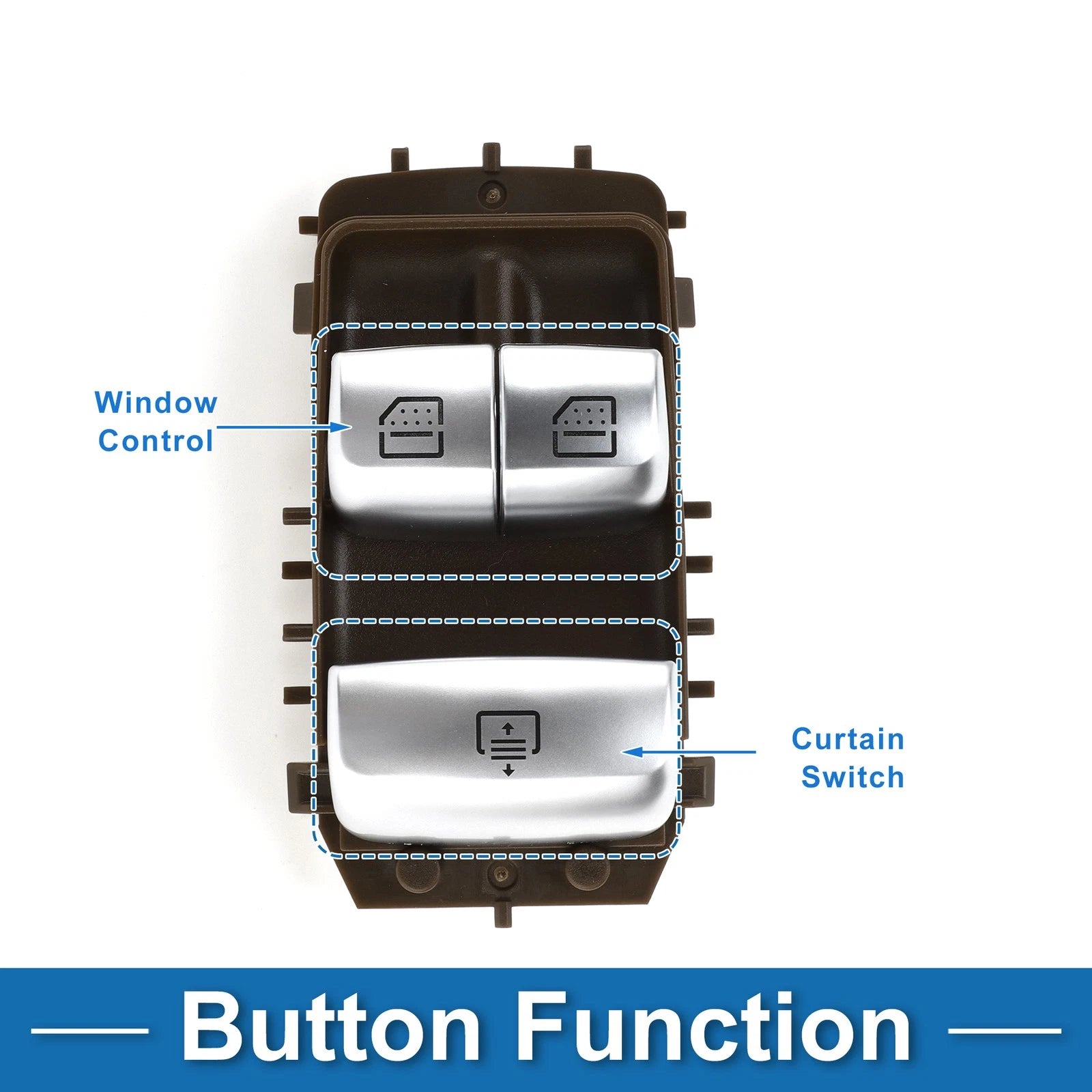 Front Left Power Window Switch for Mercedes-Benz S450 (2018–2021)