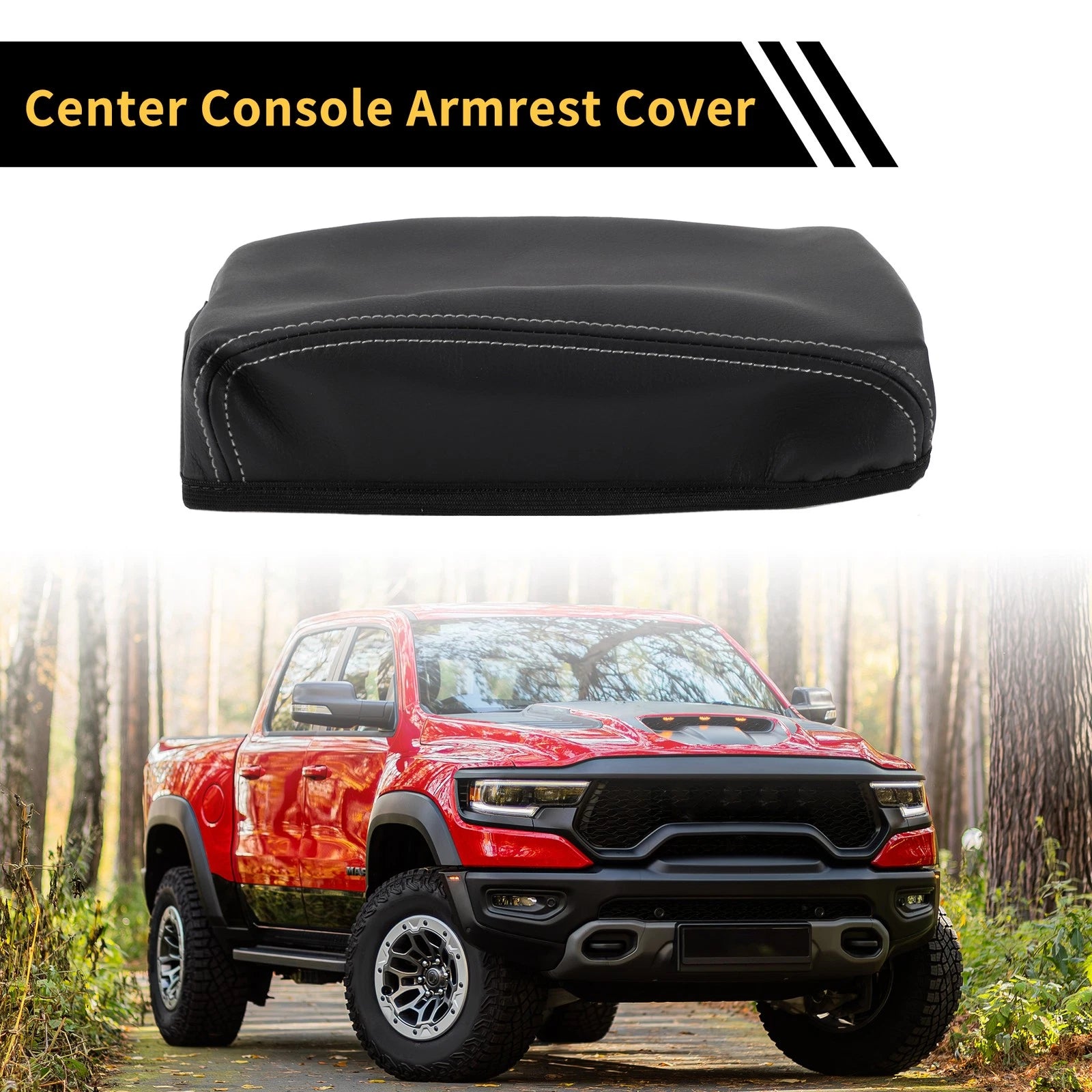 Center Console Lid Armrest Cover Replacement for Toyota Tacoma 2016–2020