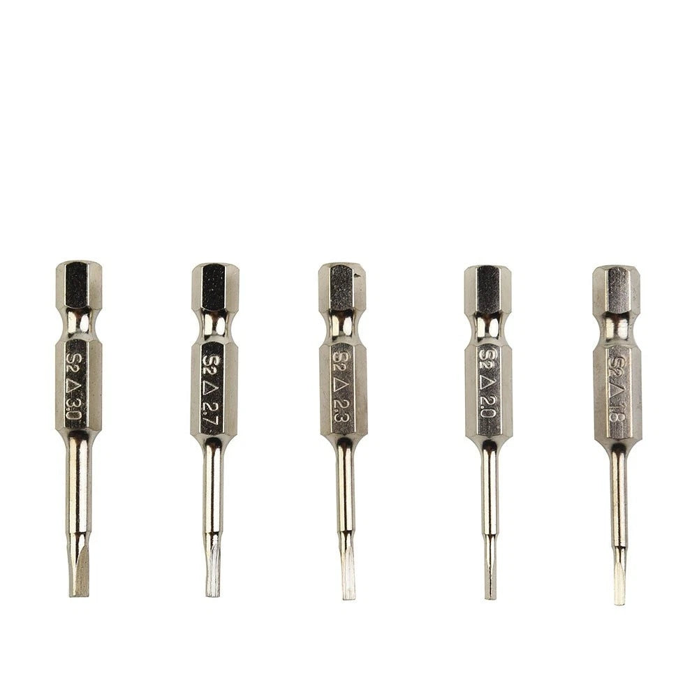 5 Pcs Magnetic Triangle Head Screwdriver Bits Set for Hex Shank (Universal)