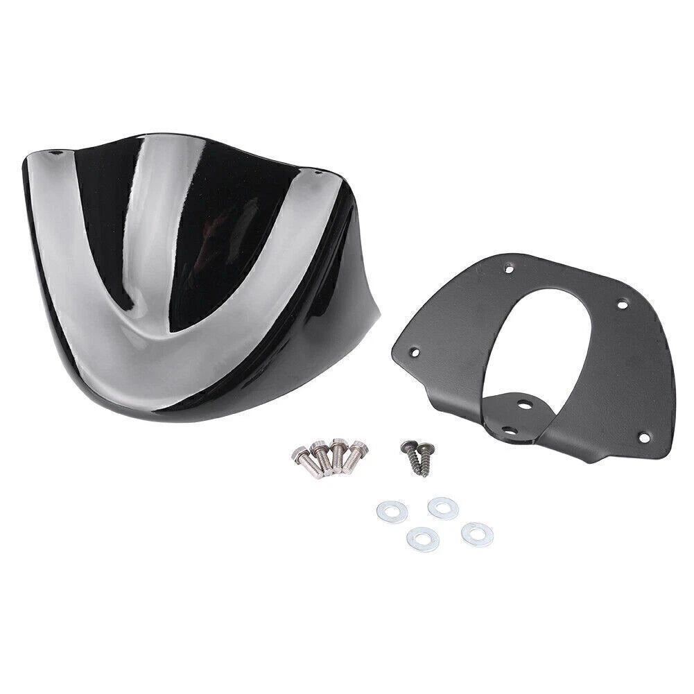Front Bottom Fairing Fender Frame for Harley Dyna (2006–2017) Black ABS