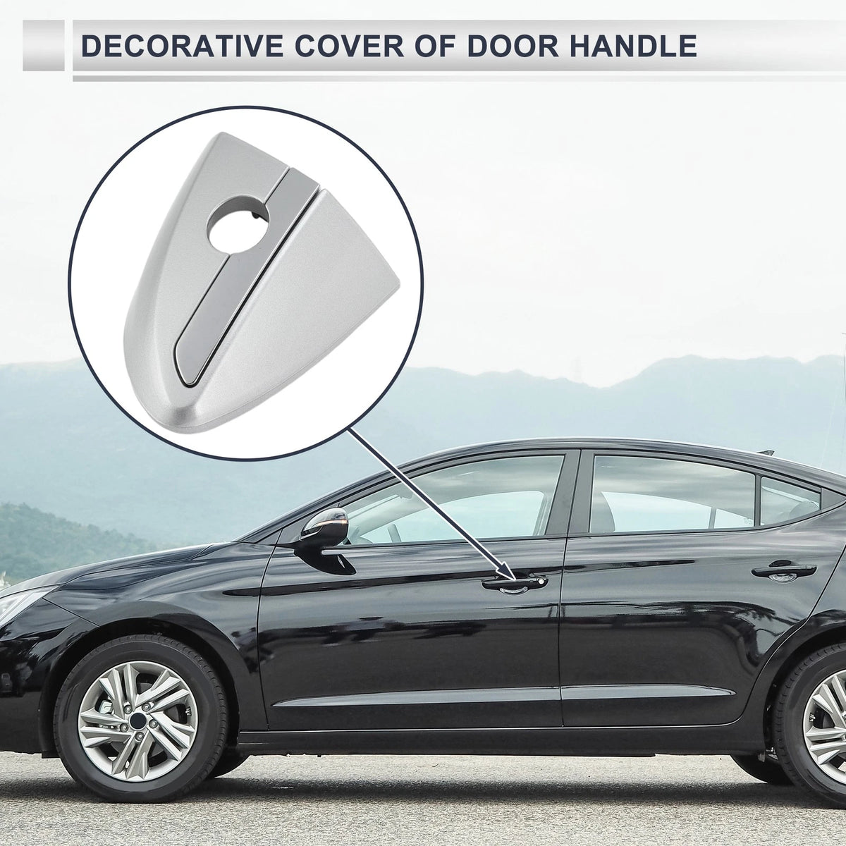 Front Left Door Handle Lock Cylinder Cover for Toyota Corolla (2014–2018)
