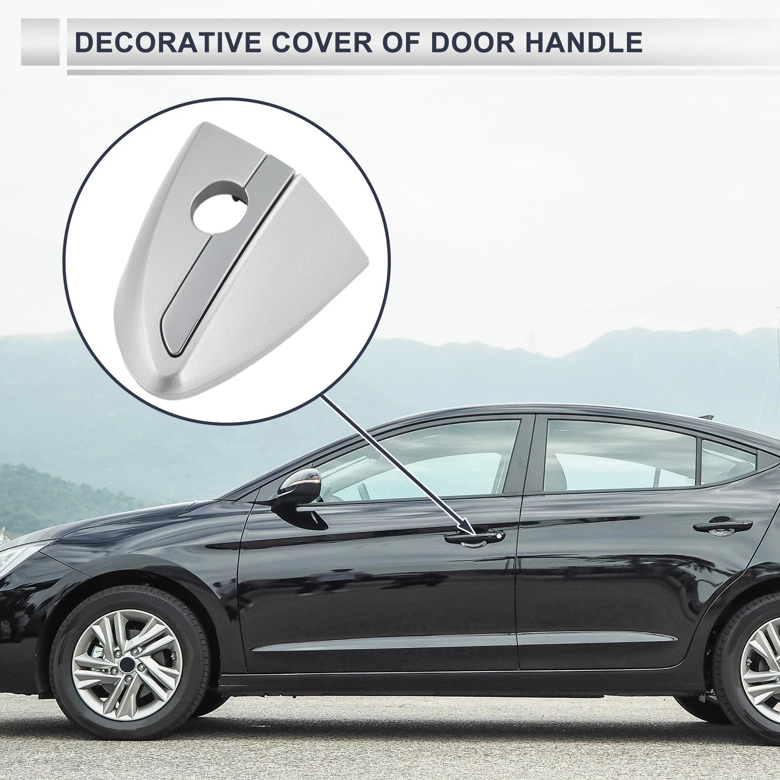 Front Left Door Handle Lock Cylinder Cover for Toyota Corolla (2014–2018)