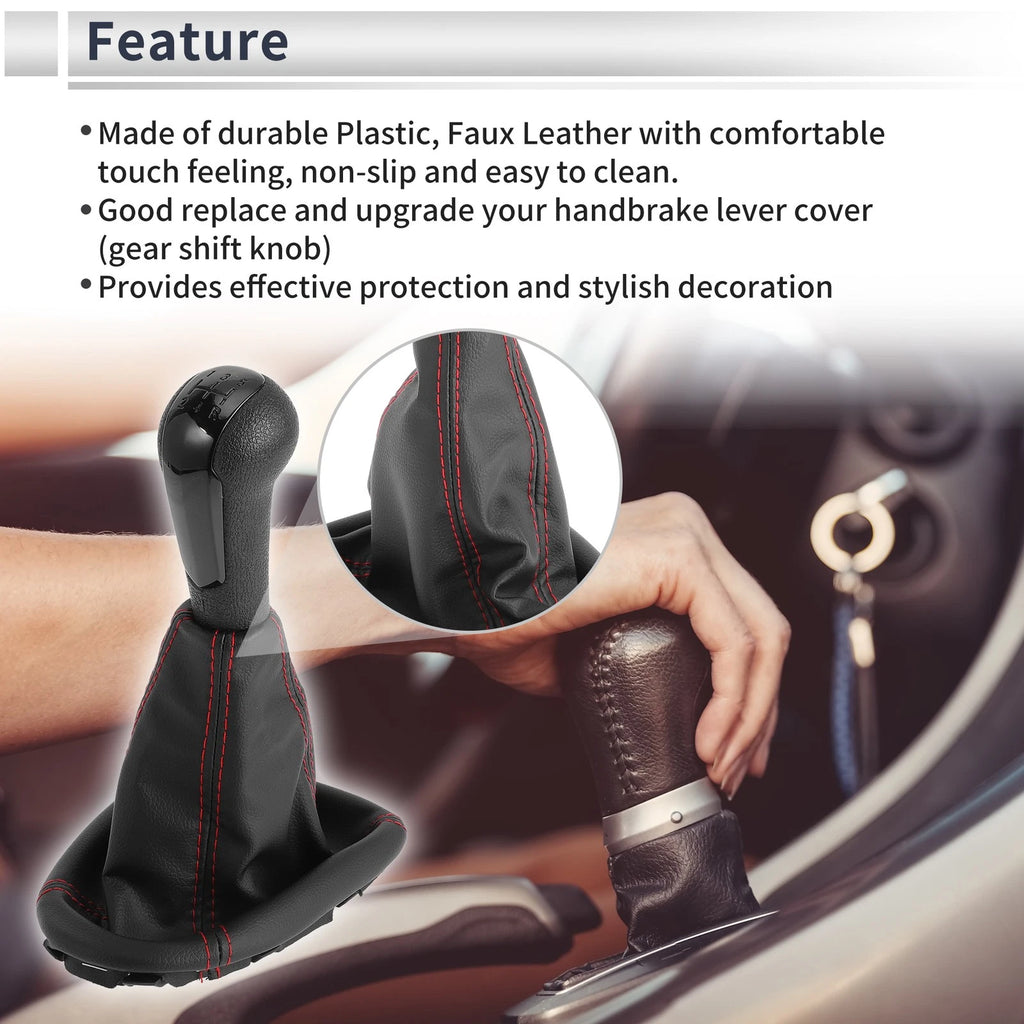5 Speed Gear Shift Knob Cover Replacement for Chevrolet Spark (2011–2015)