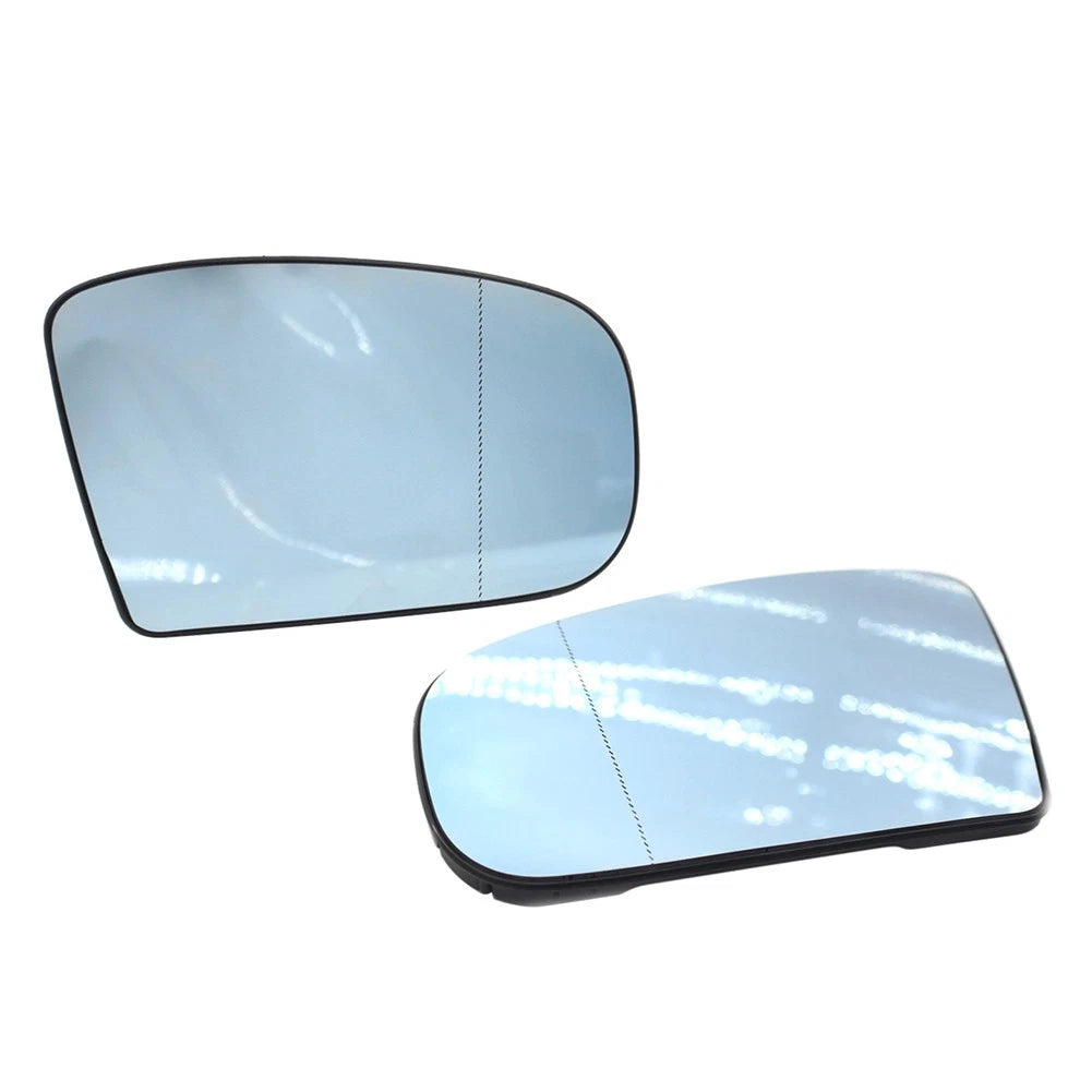 1 Pair Heated Side Mirror Glass with Plate for Benz S CL Class (2000–2006)