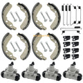 Set of 4 Brake Wheel Cylinders Shoes for Kawasaki Mule 600 610 SX (2005–2018)