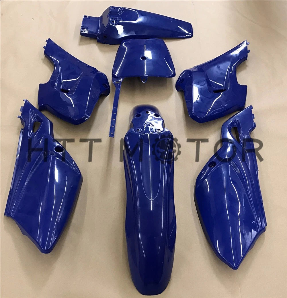 7X Blue Plastic Fairing Body Cover Kits for Baja Dirt Runner 125 (2010–2015)