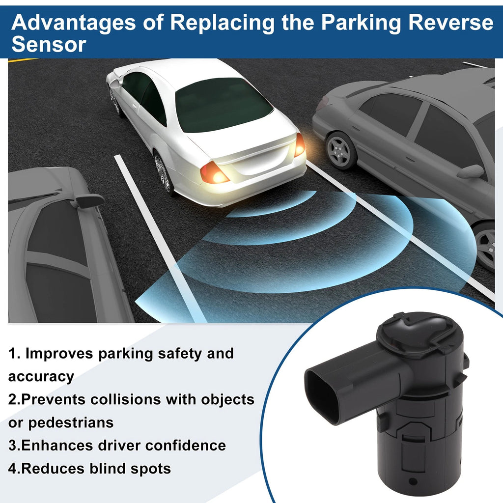 1 Pc Reverse Backup Parking Sensor for BMW 7 Series E65 (2001–2008) No.66206989155