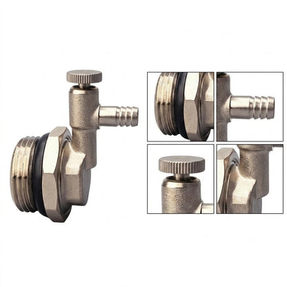 Brass Vent Valve for Floor Heating System 1 Inch Manual Air Release