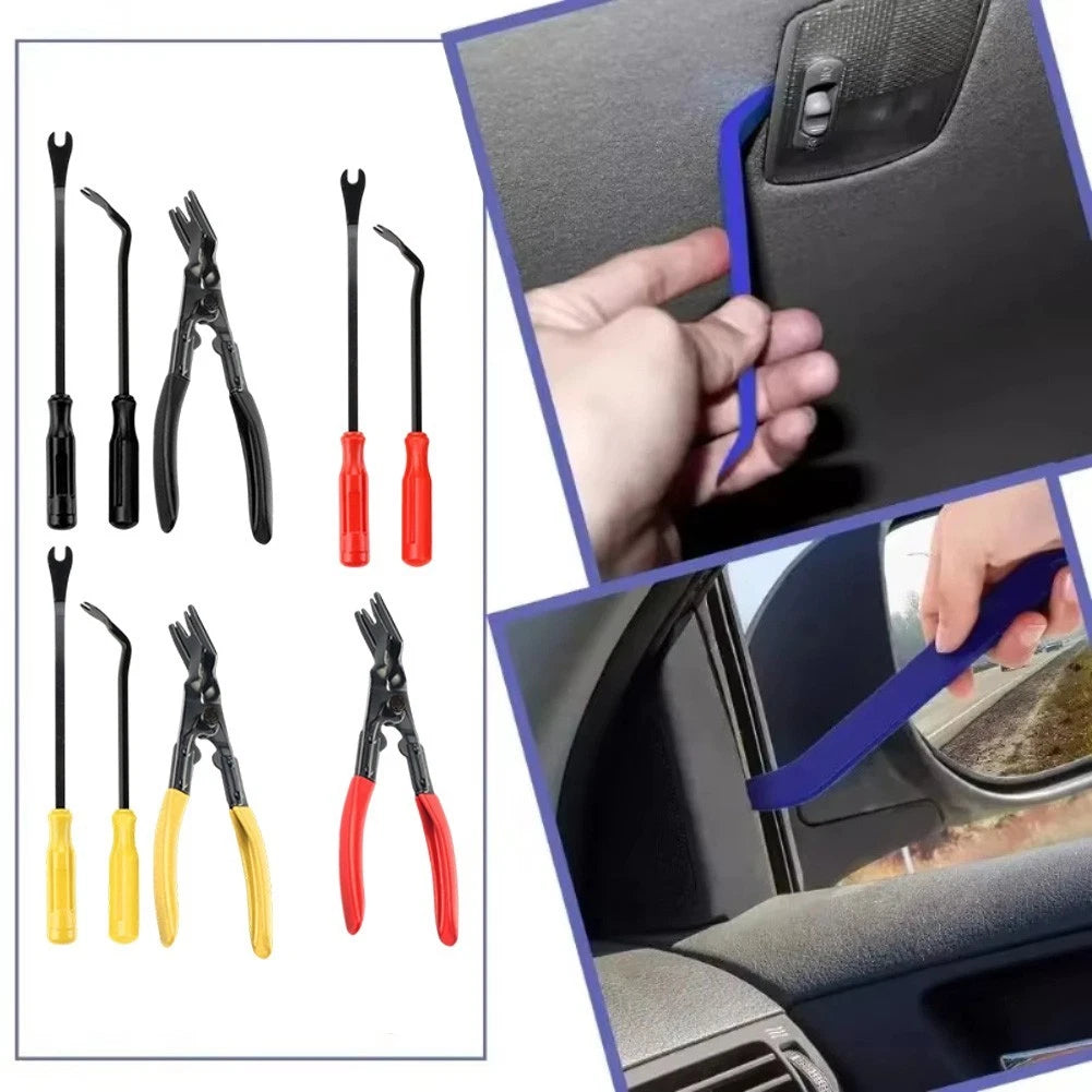 3Pcs Car Trim Removal Tool Kit with Panel Clip Remover Pliers