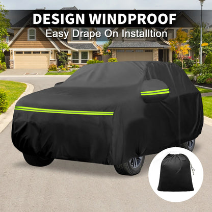 Waterproof Car Cover 210D PU with Zipper for Volkswagen Touareg (2002–2018)