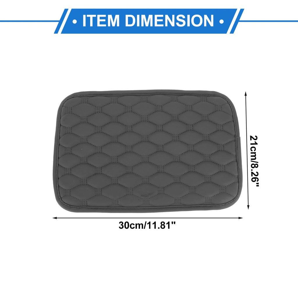 Armrest Pad with Storage for Car (11.81"x8.26", Grey)