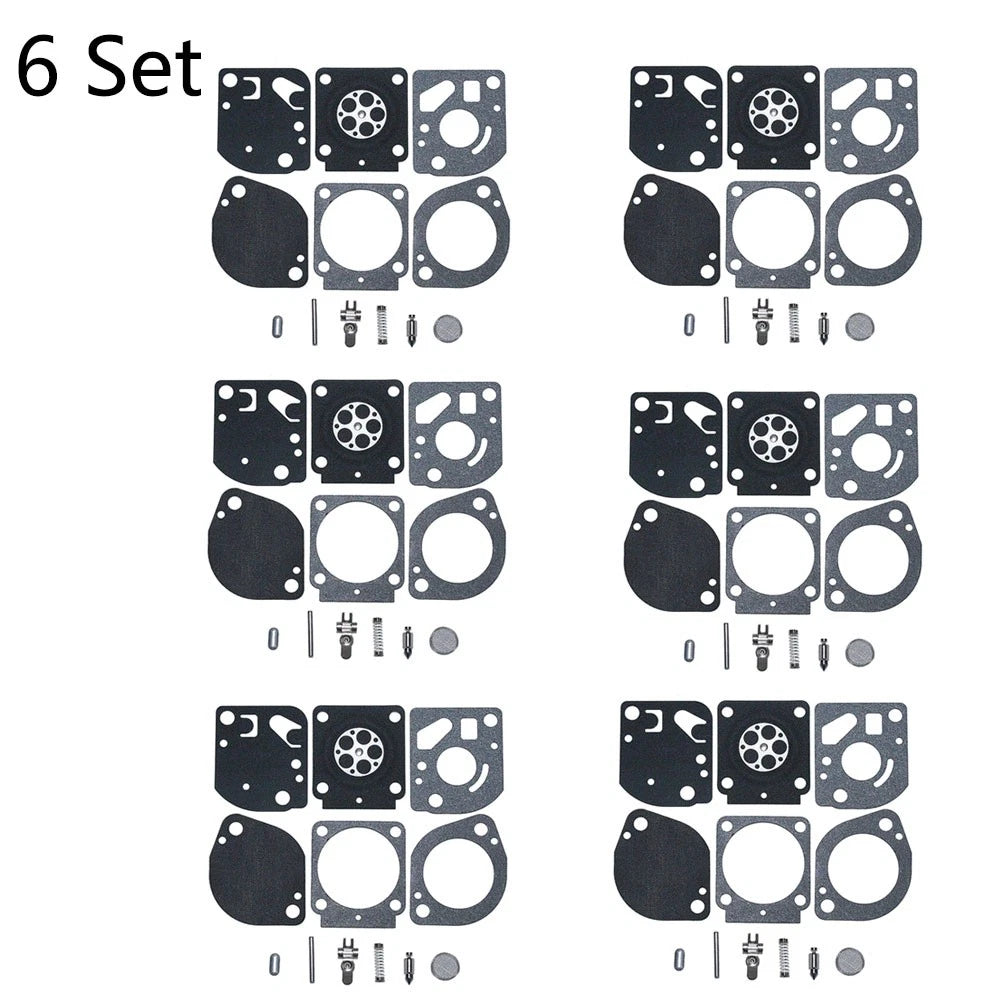 Set of 6 Carburetor Repair Kits for Zama RB-97 STIHL FC90 FC95 FS87 FS91 FS100 FS110