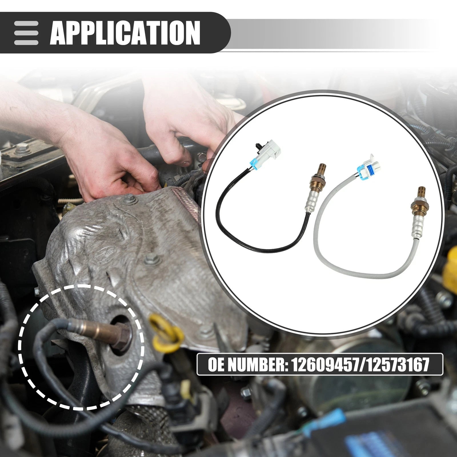 4 Pcs Oxygen Sensor Replacement for Cadillac Escalade (2008–2014)
