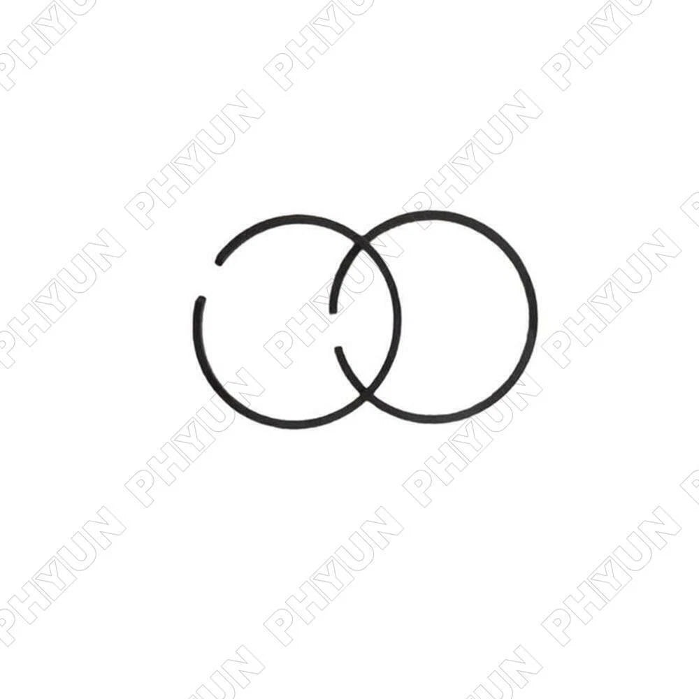 2X Cylinder Piston Rings 1.5MM Thickness 49MM Diameter
