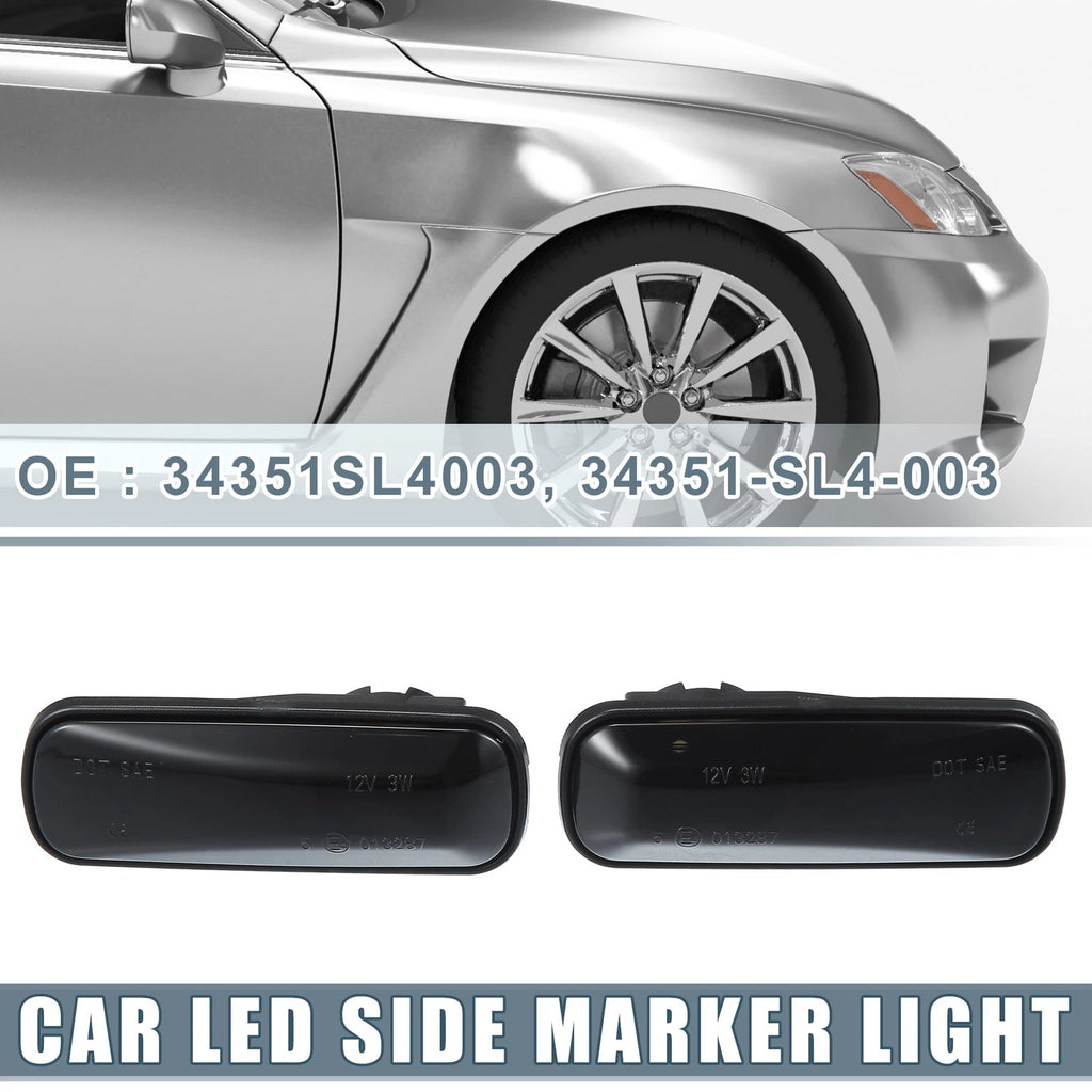 LED Side Marker Amber Light Smoke Lens Replacement for Honda CR-V (1997–2000)
