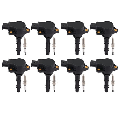 8x Ignition Coil & Spark Plug for Mercedes-Benz E550 G550 ML550 (2007–2015)