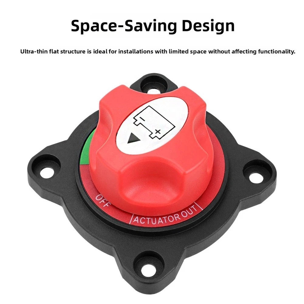 Battery Isolator Switch 300A 12V-48V DC with Locking Mechanism for Vehicles