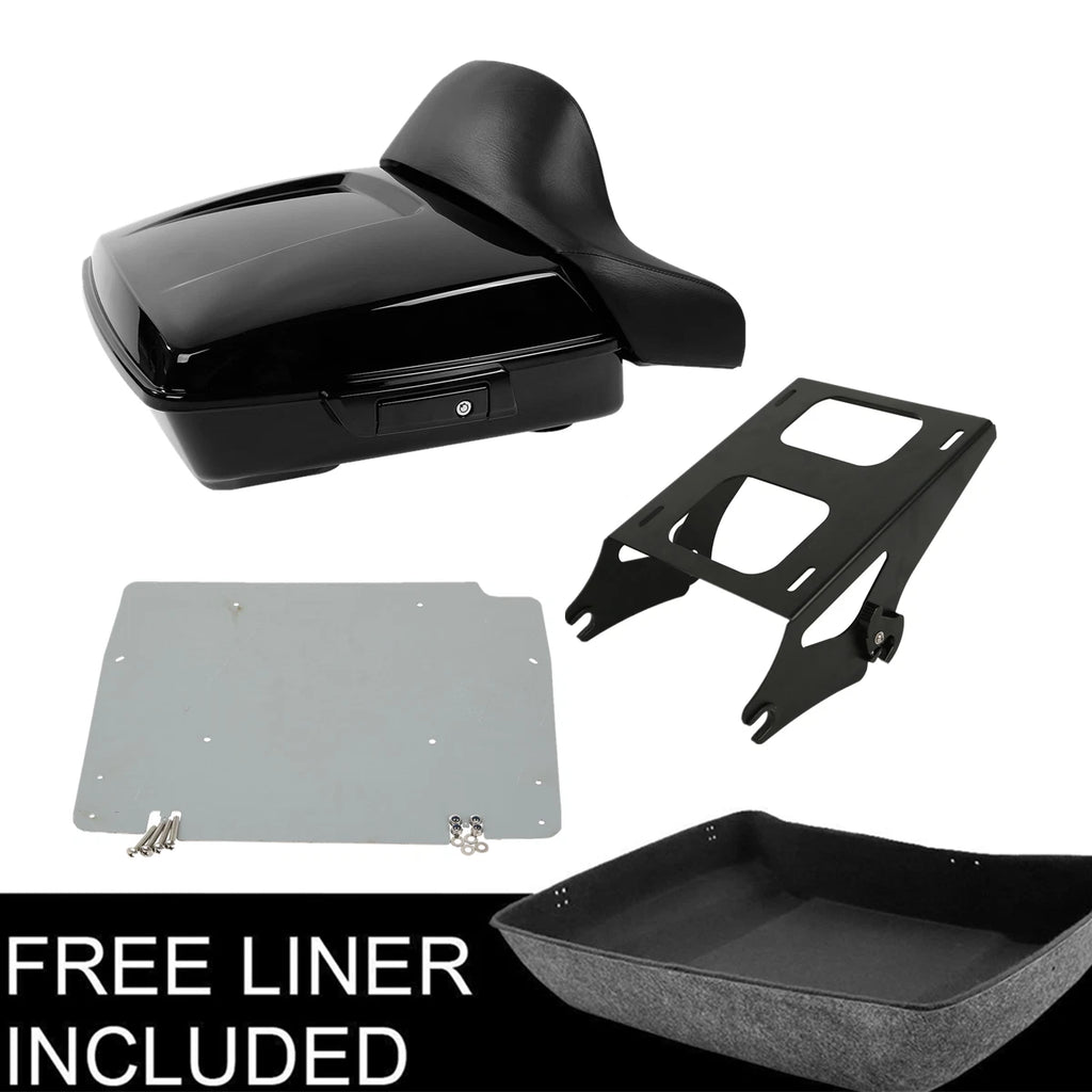 Chopped Trunk Mount Rack Base Plate for Harley Street Road Glide (2014–2026)