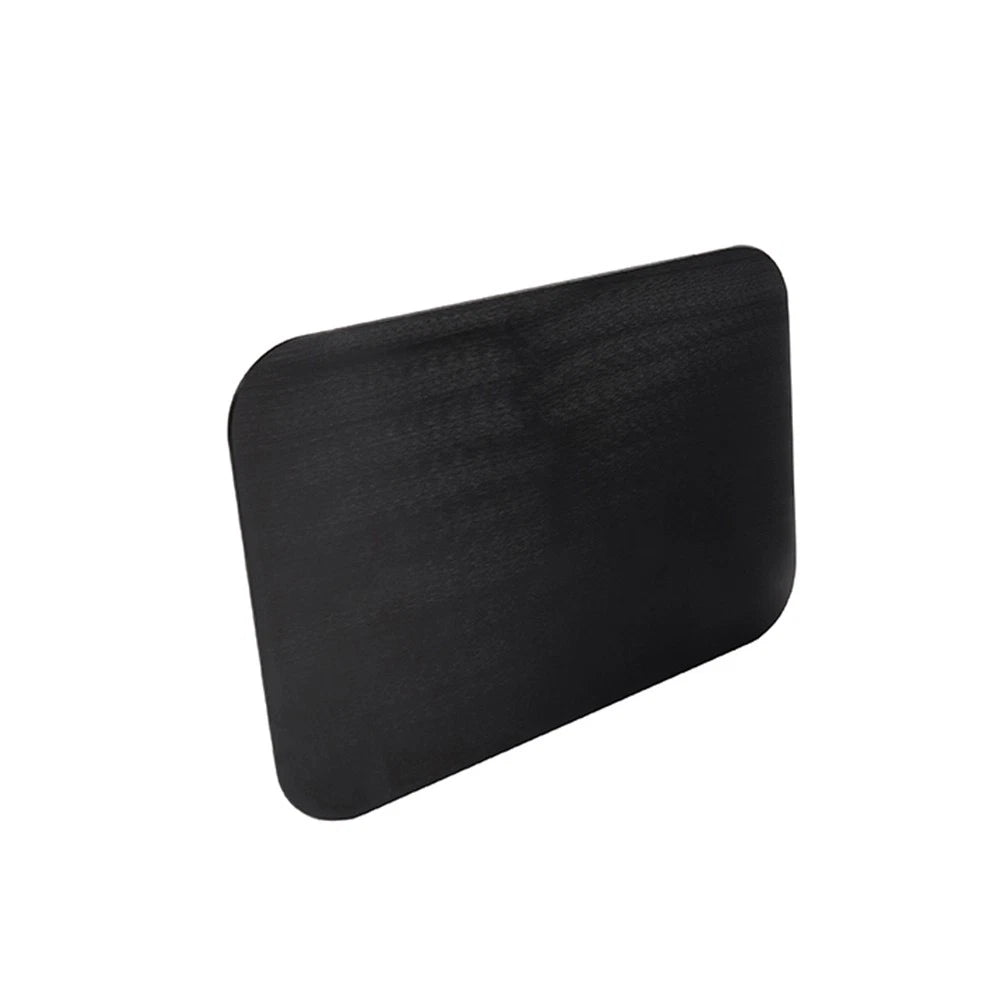 2X Aluminum License Plate for Motorcycle (Quadrilateral, Black)